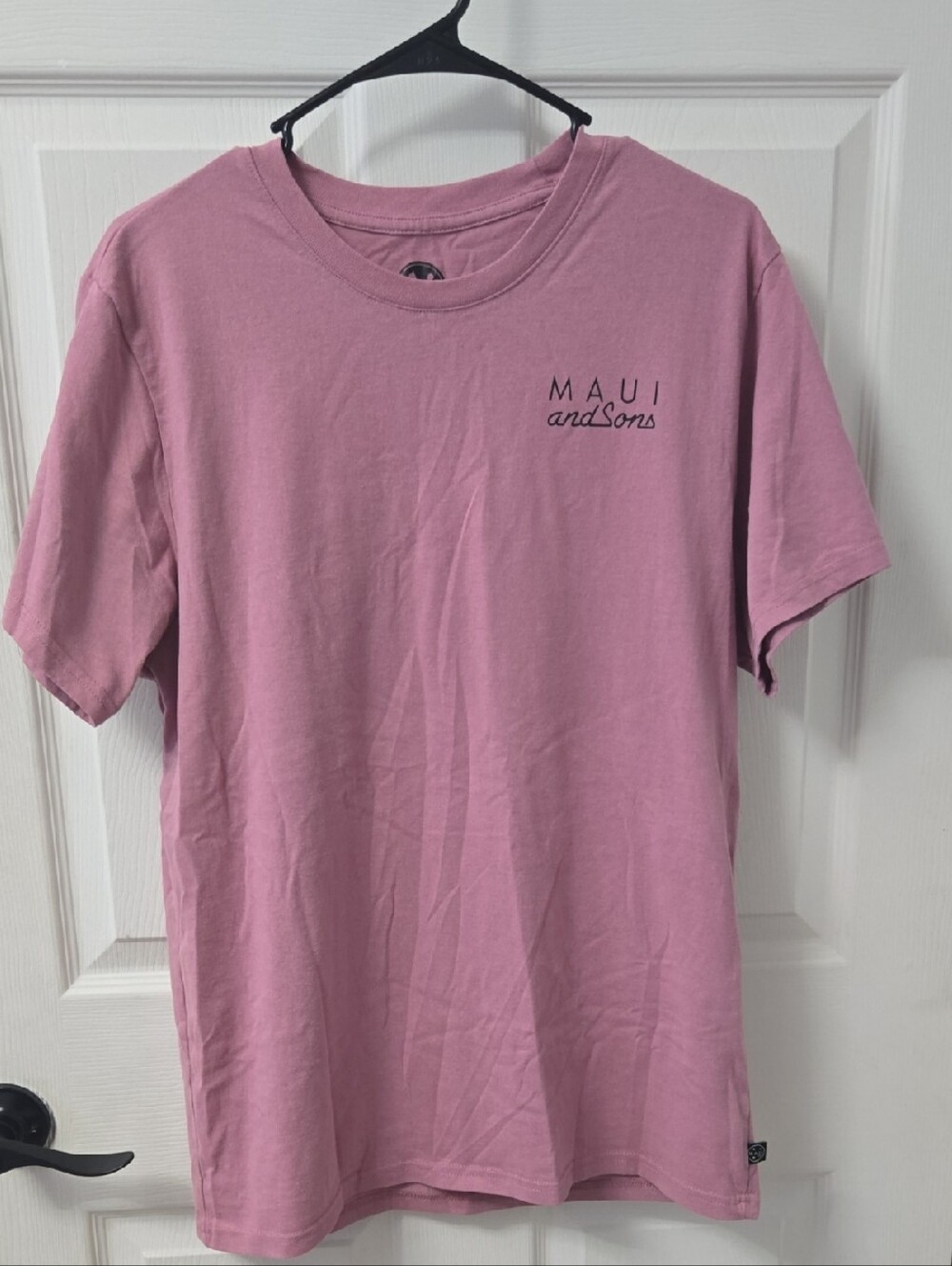 Maui and Sons Dusty Rose Short-Sleeve Logo Tee